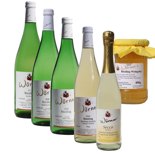 Wein Secco Gelee - Riesling Probierpaket